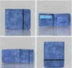 HRFSTAR PU Solid Men's Regular Wallet With 4 Slots For Card ( Blue , Pack of 1 ) - Image 3