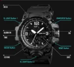 Harbor Black Nylon Analog-Digital Men's Watch - Image 4