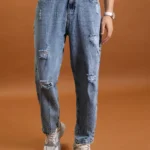 Highlander Relaxed Solid Men's Jeans - Light Blue ( Pack of 1 )