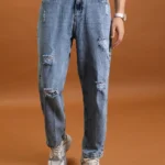 Highlander Relaxed Solid Men's Jeans - Light Blue ( Pack of 1 )