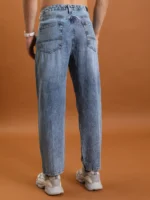 Highlander Relaxed Solid Men's Jeans - Light Blue ( Pack of 1 ) - Image 3