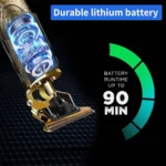 Intimify Hair/Beard trimmer Gold Corded,Cordless Beard Trimmer With 90 minutes Runtime - Image 2