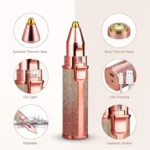 Isanaa Portable eyebrow Multicolor Cordless Eyebrow Trimmer With 60 minutes Runtime - Image 3