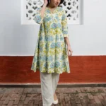 Janasya Women's Cotton Tunic ( Off White )