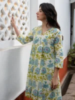 Janasya Women's Cotton Tunic ( Off White ) - Image 2