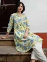 Janasya Women's Cotton Tunic ( Off White ) - Image 4