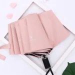 KEKEMI Pink 3 Fold Umbrella - Image 4