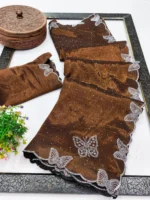 Kashvi Sarees Net Solid Regular Saree With Unstitched Blouse Piece ( Yellow )