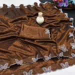 Kashvi Sarees Net Solid Regular Saree With Unstitched Blouse Piece ( Yellow ) - Image 2