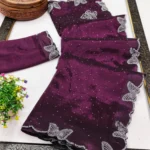 Kashvi Sarees Net Solid Regular Saree With Unstitched Blouse Piece ( Pink )