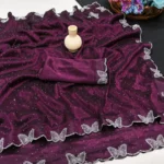 Kashvi Sarees Net Solid Regular Saree With Unstitched Blouse Piece ( Pink ) - Image 2