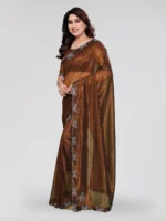 Kashvi Sarees Net Solid Regular Saree With Unstitched Blouse Piece ( Yellow ) - Image 2