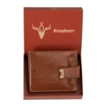 Krosshorn - Brown Faux Leather Men's Regular Wallet ( Pack of 1 )