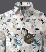 LAXBON 100% Cotton Regular Fit Printed Full Sleeves Men's Casual Shirt - Peach ( Pack of 1 ) - Image 2