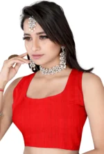 LEELAVATI Georgette Printed Saree With Unstitched Blouse Piece ( Multicolour ) - Image 3