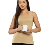 Leading Lady Women's Cotton Tank Top ( Beige )