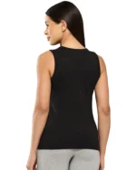 Leading Lady Women's Cotton Tank Top ( Black ) - Image 4