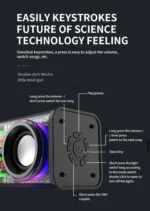 Life Like 10W With RGB Light 10 W Bluetooth Speaker Bluetooth V 5.3 with USB,SD card Slot Playback Time 10 hrs Black - Image 3