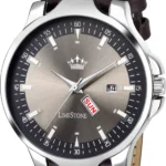 LimeStone Brown PU Analog Men's Watch
