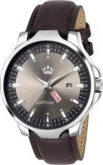 LimeStone Brown PU Analog Men's Watch
