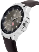 LimeStone Brown PU Analog Men's Watch - Image 3