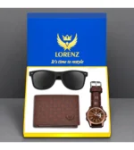 Lorenz Watch,Wallets,Sunglasses Formal Gift Set