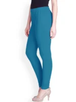 Blue Cotton Women's Leggings ( Pack of 1 ) - Image 3