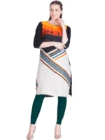 Sea Green Cotton Women's Leggings ( Pack of 1 ) - Image 2