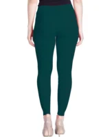 Sea Green Cotton Women's Leggings ( Pack of 1 )