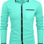 MAN'S SUITUP Cotton Blend Regular Fit Solids Full Sleeves Men's Casual Shirt - Green ( Pack of 1 )