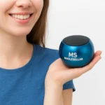 MS Wholesellar 3D mini speaker 5 W Bluetooth Speaker Bluetooth v5.0 with 3D Bass Playback Time 5 hrs Blue - Image 4