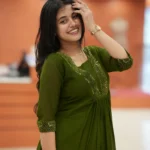 Move To Fashion Women Georgette Embroidered A-line Kurti ( Green )