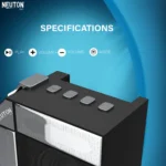 NEUTON PRO KOHINOOR 10 W Bluetooth Speaker Bluetooth v5.0 with USB,SD card Slot,Aux Playback Time 6 hrs Silver - Image 4