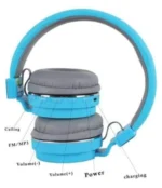 Neo HEDU SH12 Bluetooth Bluetooth Headphone On Ear 2 Hours Playback Active Noise cancellation IPX4(Splash & Sweat Proof) Blue - Image 6