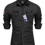 Nexra Creation Cotton Blend Regular Fit Solids Full Sleeves Men's Casual Shirt - Black ( Pack of 1 )