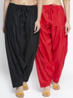 Fashion Pack of 2 Cotton Women's Patiala ( Multicolor )