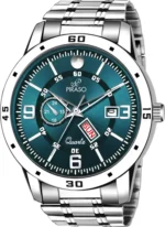 PIRASO Silver Stainless Steel Analog Men's Watch