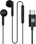 Portronics POR-2148 Type C Wired Earphone In Ear Passive Noise cancellation Black