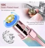 QitmirMKT 2-in-1 Eyebrow Trimmer for Women - Hair Remover - Face, Upper Lips BL1 Multicolor Cordless Eyebrow Trimmer With 45 minutes Runtime - Image 4