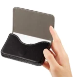 QitmirMKT Pocket Sized Stitched PU Leather Credit Card Holder Visiting Card Leather Solid Men's Travel Wallet With 1 Slot For Card ( Multicolour , Pack of 1 )