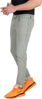 RAGZO Slim Fit Solid Men's Jeans - Light Green ( Pack of 1 ) - Image 2