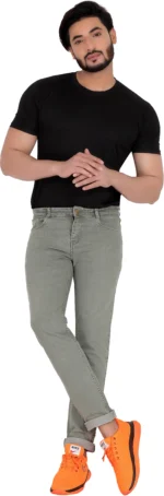 RAGZO Slim Fit Solid Men's Jeans - Light Green ( Pack of 1 ) - Image 4