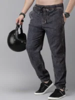 moveflair Dyed Men's Jeans - Black ( Pack of 1 ) - Image 2