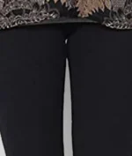 Multicoloured Cotton Blend Women's Leggings ( Pack of 2 ) - Image 2