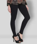 Multicoloured Cotton Blend Women's Leggings ( Pack of 2 ) - Image 3