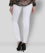 Multicoloured Cotton Blend Women's Leggings ( Pack of 2 ) - Image 4