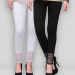 Multicolor Viscose Women's Leggings ( Pack of 2 )