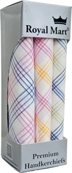Royal Mart - Multi Blended Men's Handkerchief ( Pack of 6 ) - Image 3