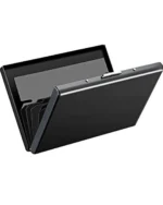 STC IMPORTED CREATION Black Metallic Men's RFID Wallet ( Pack of 1 )