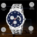 Shivark Silver Metal Analog Men's Watch - Image 2